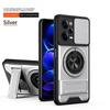 Slide Camera Lens Protector Case For Xiaomi Redmi Note 12 Pro 5G Note12 Pro+ 12S 4G Car Magnetic Ring Cover Stand Holder Fundas