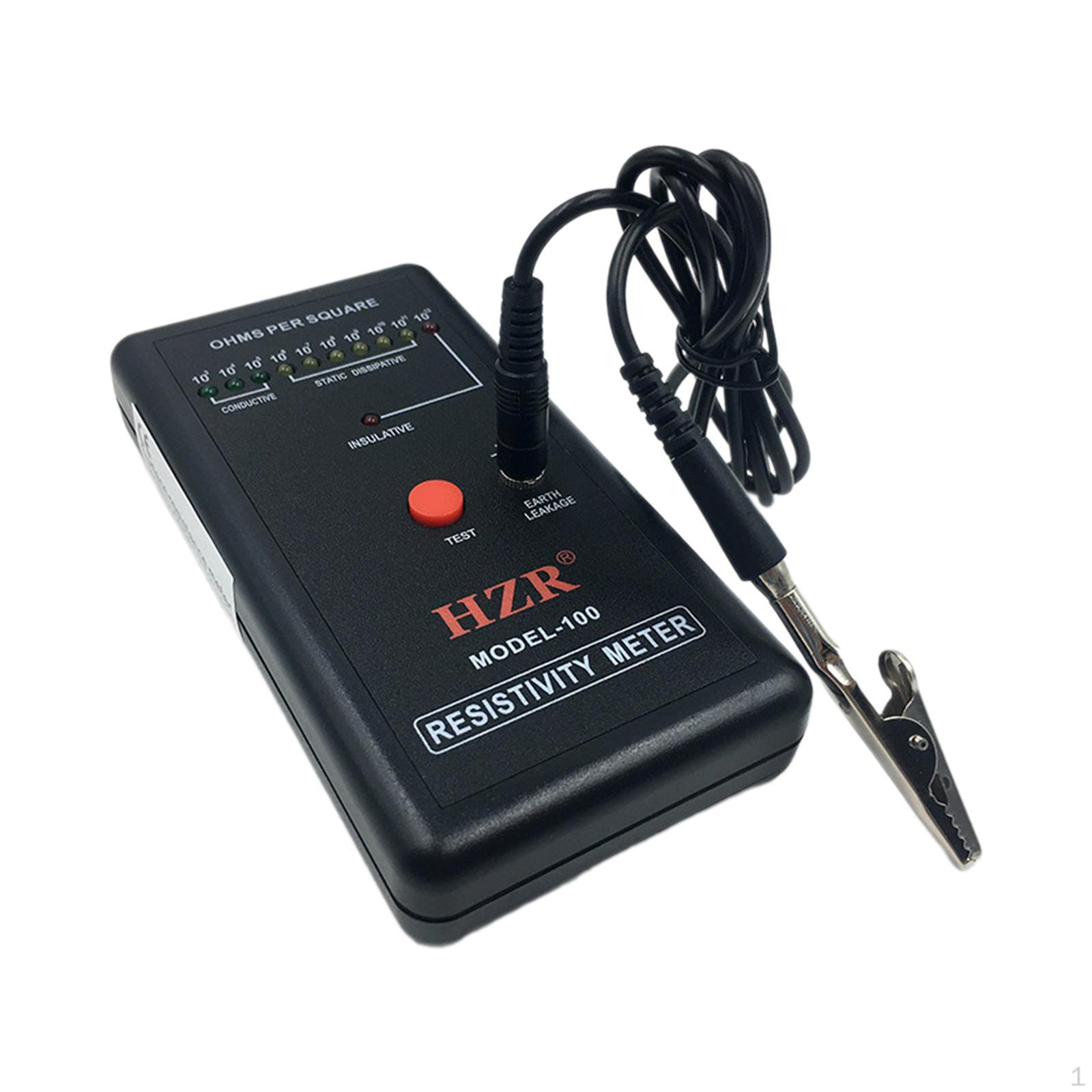 

Electro Static Electricity Meter 13x7cm with Ground Wire for Maintenance