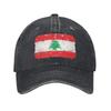 Lebanon Flag Heart Wear Baseball Caps Unisex Women Casual  Hats Cap Adjustable Casquette Dad Hat