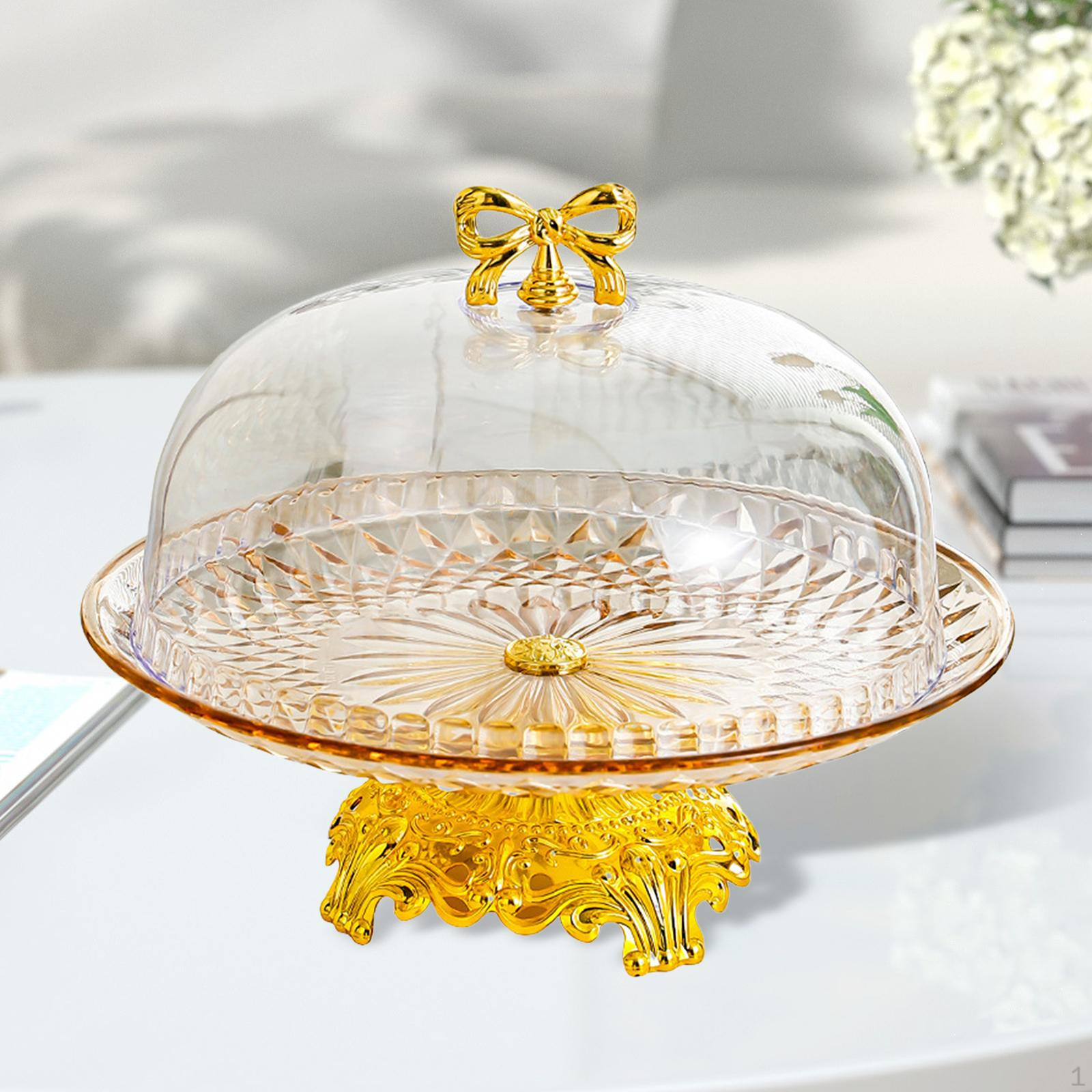 Cake Stand, Desert Serving Platter, Decorative Kitchen Pastry Display Server with Feet for