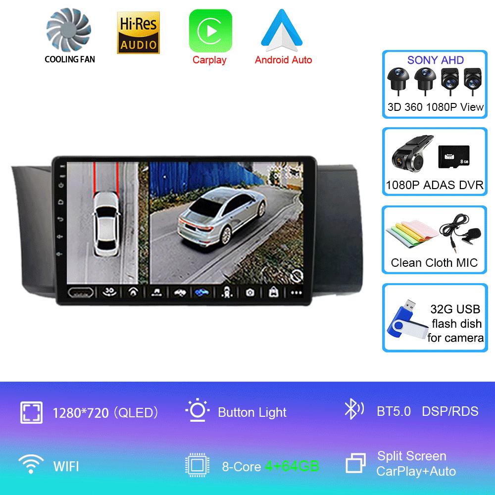 For Toyota GT 86 For Subaru BRZ 2012 - 2016 Car Radio Android 14 Carplay Navigation GPS Multimedia Player Stereo wifi+4G BT DSP
