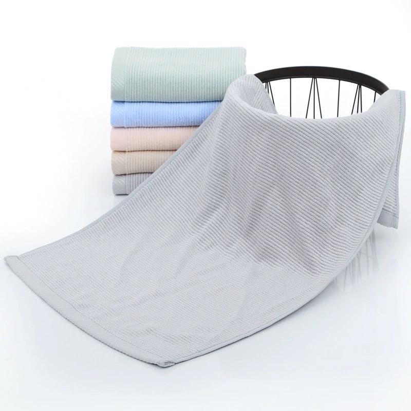 Custom Logo Lint-Free Bamboo Fiber Jacquard Washcloth - Soft, Absorbent, Embroidered Towel