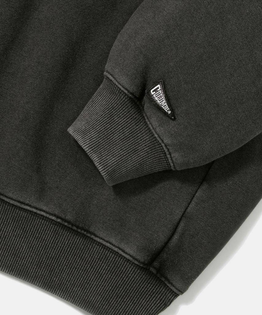 COLUMBIA UNIVERSITY Campus Washed Fleece Crew Neck_Charcoal
