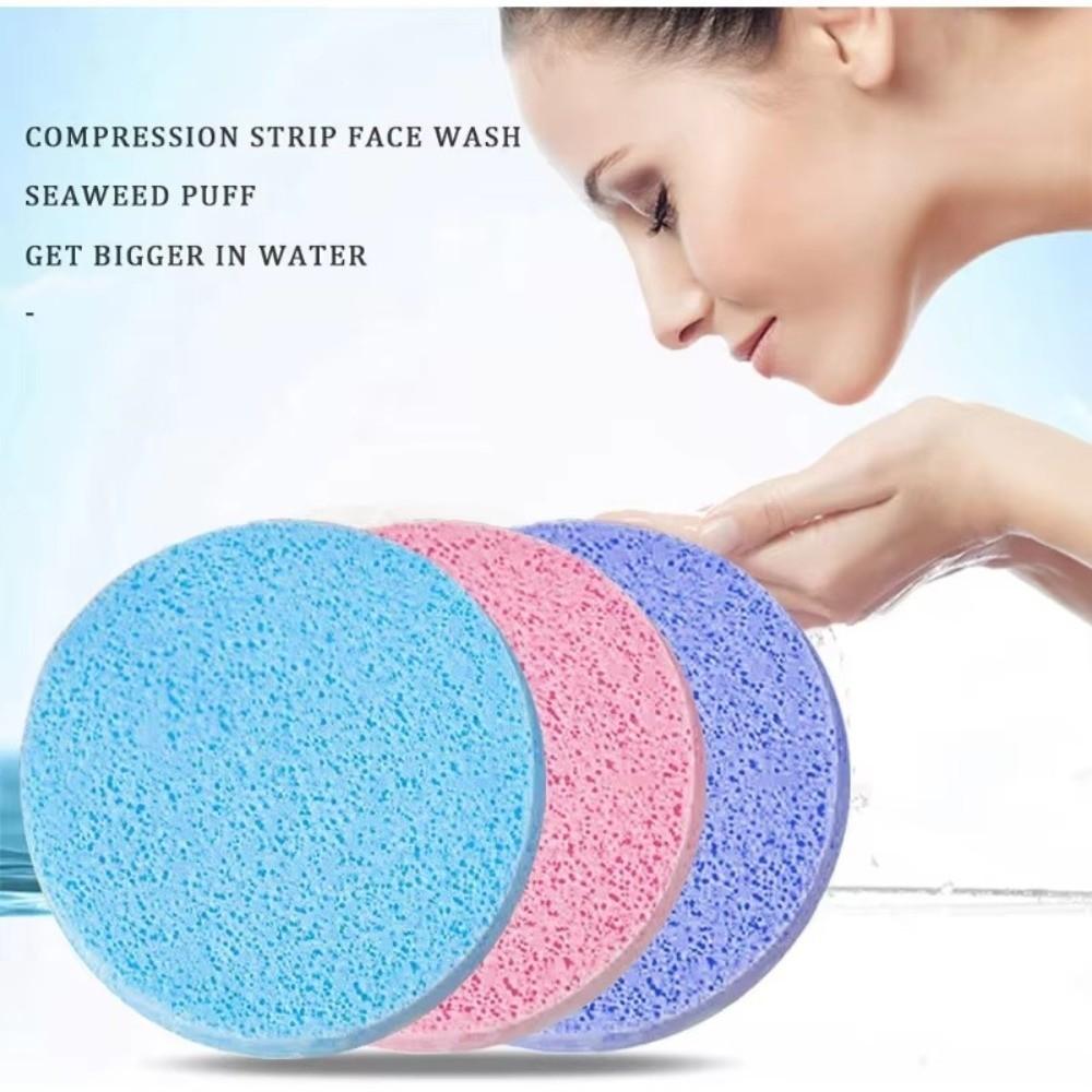 12PCS/Set Facial Clean Pad Cosmetic Puff Skin Care Facial Clean Washing Sponges  Women