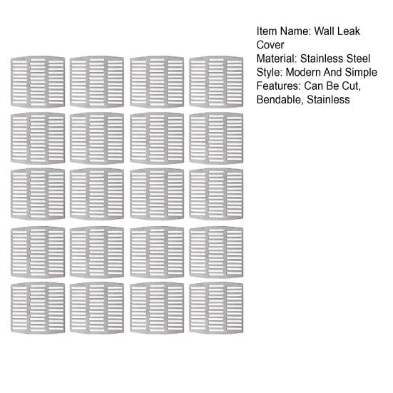 20 Pcs Brick Weep Hole Covers for Brick Walls Stainless Steel Can Be Cut or Stacked To Fill Different Size Weep Holes Wall Gap Fillers Brick