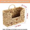 Woven Design Woven Hanging Magazine Holder Wall Mounted Handmade Storage Basket Eco-Friendly Decorative Magazine Rack Home Use