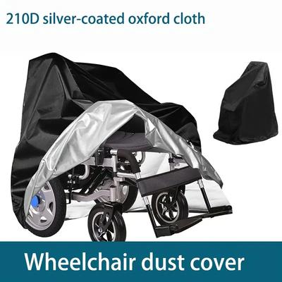 1pcs Electric Wheelchair Cover Waterproof Sunscreen Travel Electric Wheelchair Storage Cover Adjustable Pull Rope Dust Cover