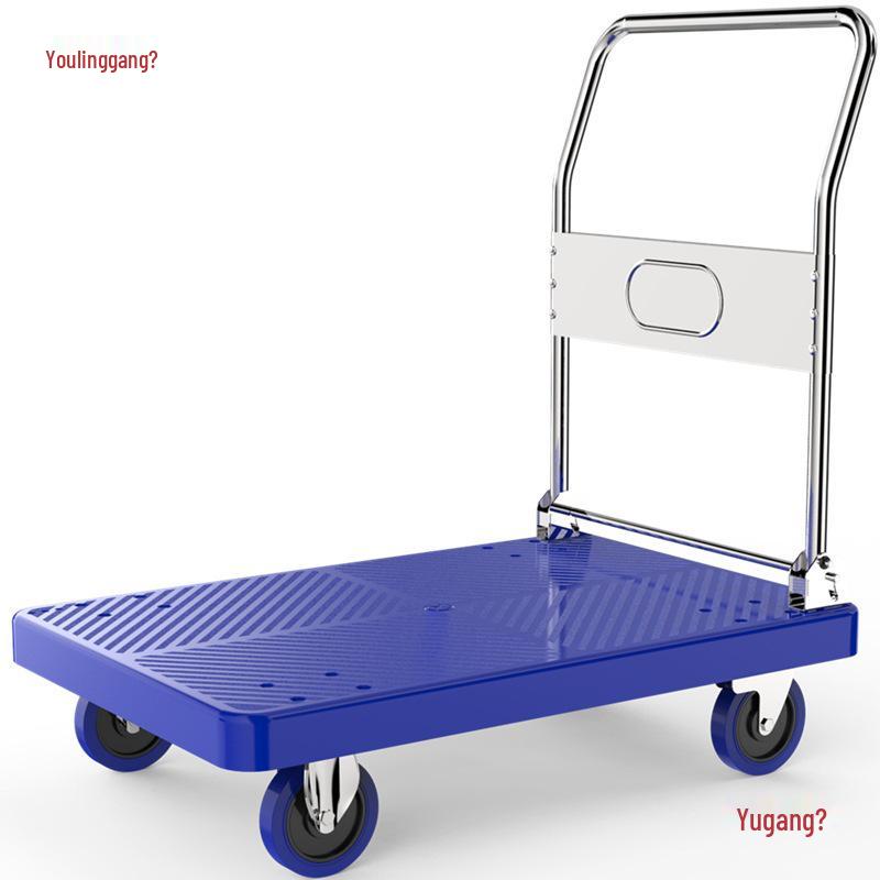 Portable Folding Flatbed Hand Cart for Shopping and Transport