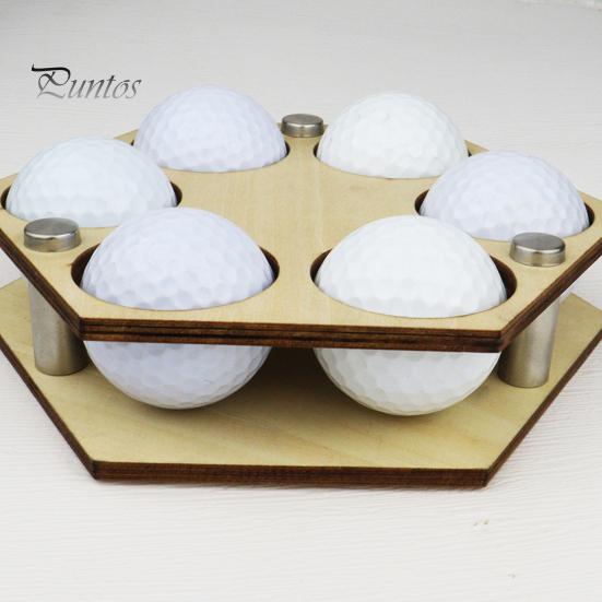 Wall Mount Golf Ball Holder Honeycomb Display Wooden Hexagonal Show Collector Stand Rack Decoration Enthusiasts Gift Easy to Install