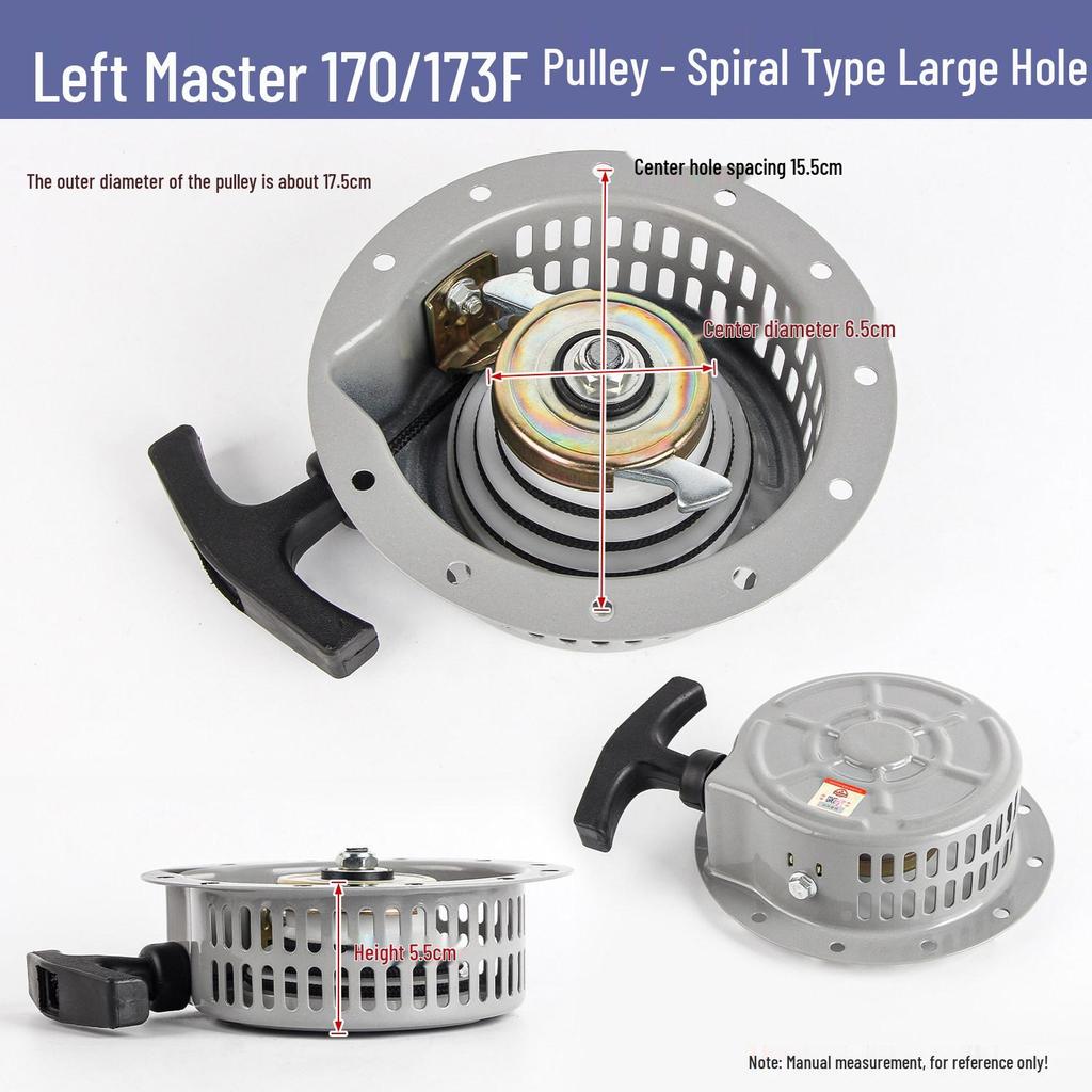 Air-Cooled Diesel Engine Recoil Starter Pull Plate for 178F-186 Generators and Water Pumps