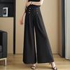 2026 Fashionable High-Waisted Wide-Leg Culottes: Summer Loose-Fit Long Pants for Women