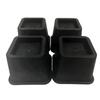 4Pcs Heavy Duty Furniture Leg Risers Shock-Absorbing Adjustable Height Table Lifters Stackable Non-slip Sofa Height Enhancers
