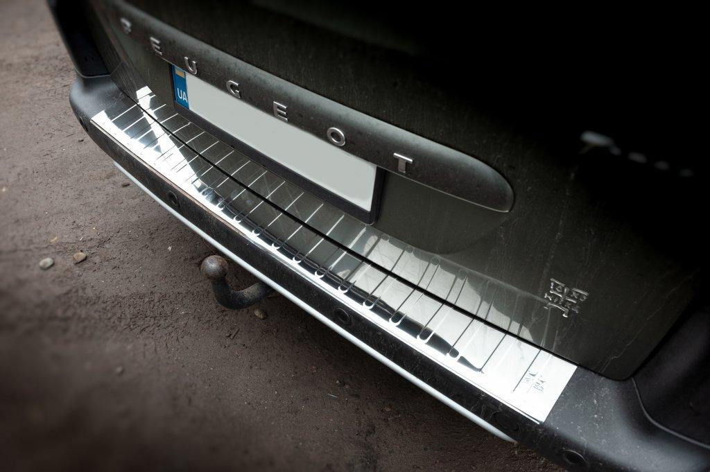 

Накладки на задній бампер Carmos V1 (нерж.) для Peugeot Partner Tepee 2008-2018 рр.