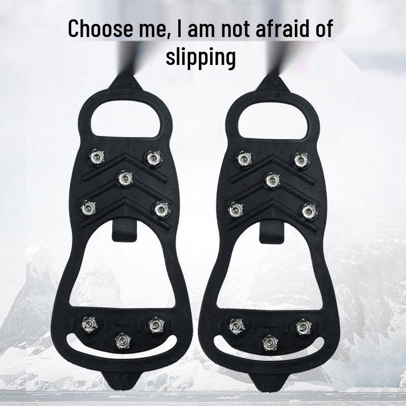 Yitu 8-Tooth Outdoor Anti-Slip Ice Cleats for Mountaineering, Snow, and Rock Climbing