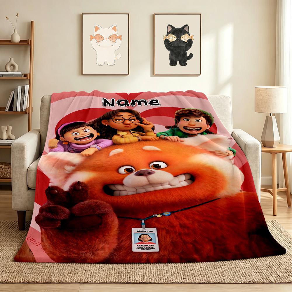 Custom Name Friendship Adventure Flannel Blanket Throw Blanket Soft Warm Sofa Bed Home Decor Unique Gift