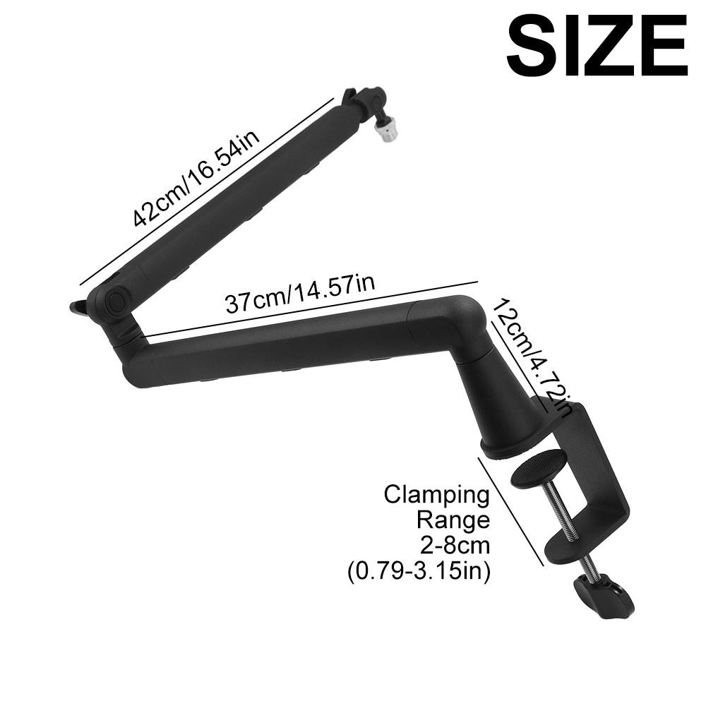 360° Rotating Microphone Stand Universal Microphone Clamp Recording Microphone Holder Desk Mount