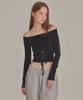 TOPGIRL Lace Up Corset Off Shoulder Top_T426Tp119