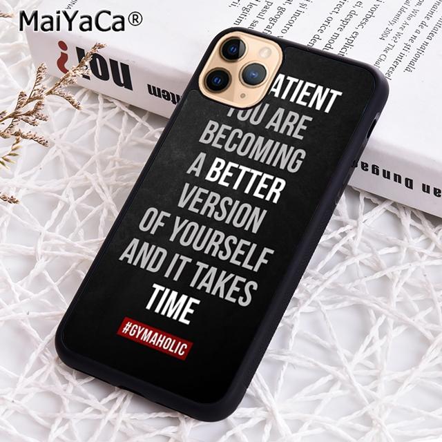 

MaiYaCa Motivational Gym Inspirational Quotes Phone Case For iPhone 17 Air 16 16e 15 14 plus 11 12 13 pro max Cover coque iPhone 11pro max