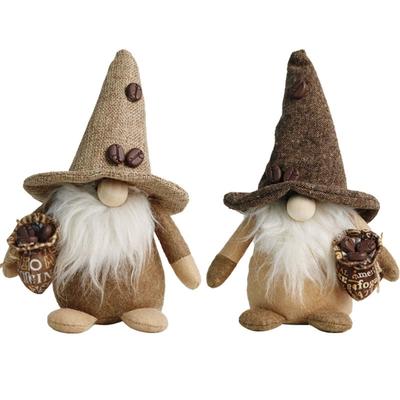 Gnomo Chef da Cucina Adorabile Gnomo del Caffè Tomte Scandinavi Nisse Statua Gnomo Svedese Decorazioni per Alzata a Gradini per le Feste