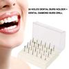 24 Holes Dental Burs Holder   Dental Diamond Burs Drill High Speed Block Box Dental Tool