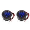 2/4pcs DC 4-100V Car Voltage Gauge LED Digital Display 12V 24V Waterproof Voltmeter Round Voltage Meter Volt Detector Tester