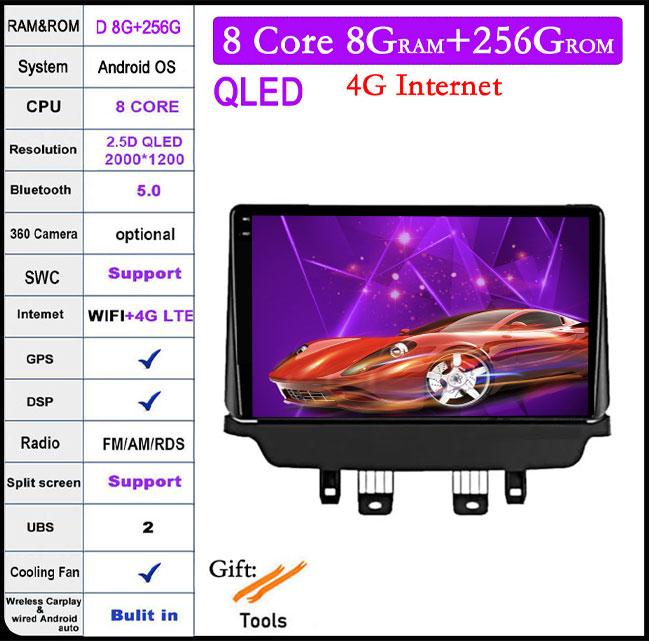 Android 14 For Mazda CX-3 CX3 Mazda 2 DK 2014-2021 QLED IPS CarPlay DSP Car Radio GPS Multimedia Player Navigation HU DVD 4G LTE