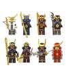 8 szt. Klocki Minifigurka Japoński Samuraj Figurka