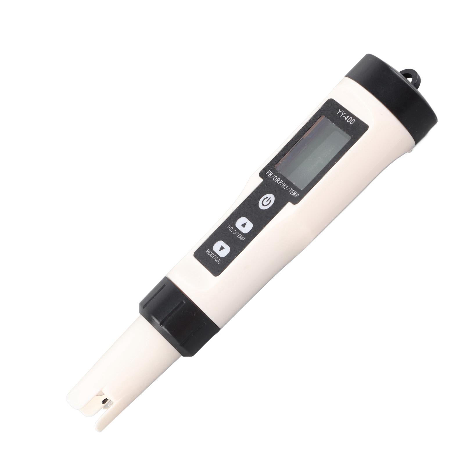 

Digital Water Tester 4 in 1 Multi Functional IP67 Waterproof PH H2 ORP Temp Water Quality Meter with Backlight