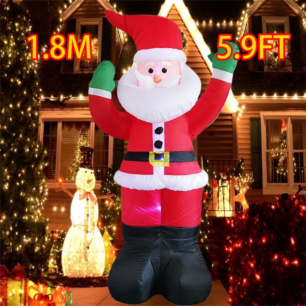 Christmas Decorations Inflatable Model Built-in LED Lights Inflated Toys Ornament Xmas Party New Year Garden Yard Outdoor Decor