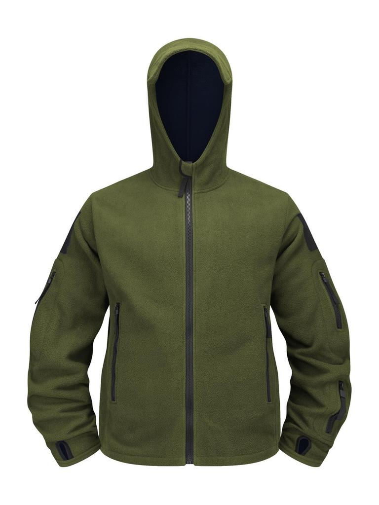 Men's Warm Fleece Hooded Jacket - 2025 Autumn/Winter Collection
