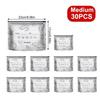 10Pcs/Set Aluminum Foil fresh-keeping Bag Sealed Antibacterial Refrigerator Food Freezing Storage Bag Zipper Seal