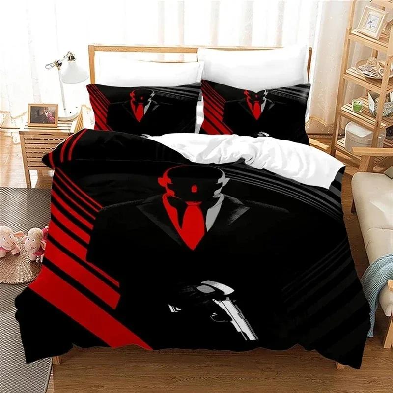 Digitaldruck Ihr König Ihre Königin Schwarze Bettdecke Bettwäsche-Sets Schlafzimmer-Bettdecken-Set Heimtextilien Bettwäsche Luxus 240x220 Bett-Set