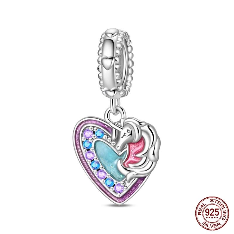 New Copper Cactus Flower Bird Bear Pony Bag Charms Beads Fit Charms Brand Original Bracelet Diy Fine Jewelry Gift