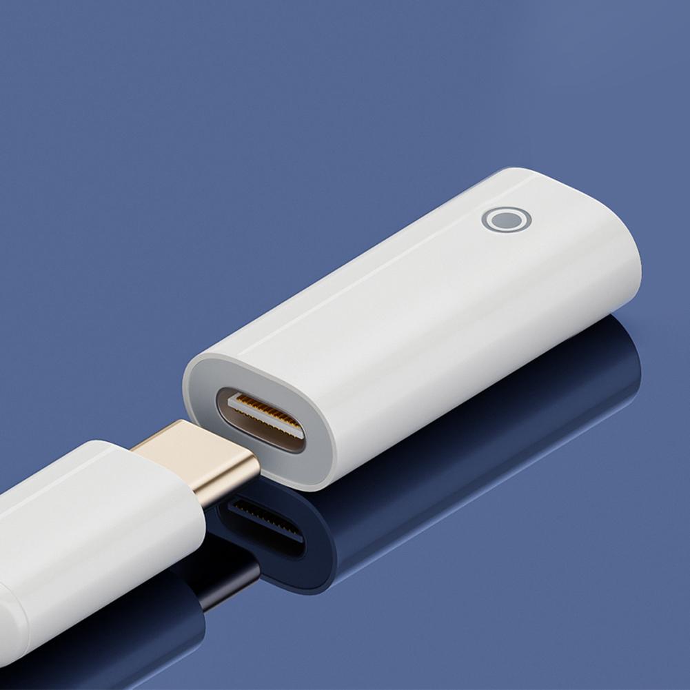 Female To Female Charging Adapter Replacement Parts Mini Data Cable Charging Adapter 8 Pin To Type-C/8 Pin for Apple Pencil 1/2
