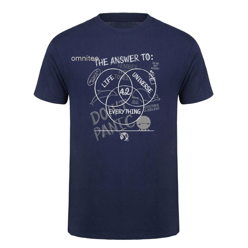 42 Answer To Life The Universe and Everything Dont Panic TShirt The Hitchhikers Guide To the Galaxy T Shirt HJ127
