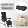 HOT Recliner Headrest Beach Folding Chairs Pad Pillow Garden Backyard Picnics Sling Lounge Chair Head Cushion Adjustable