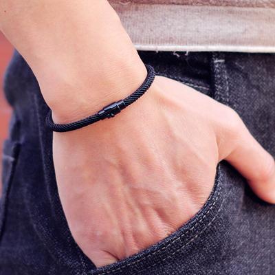 Nouveau En Bracelet Homme Corde Minimaliste Micro Magnétique Bracelet Homme Cordon Assorti Petit Ami Accessoires Festival Pulseras Hombre