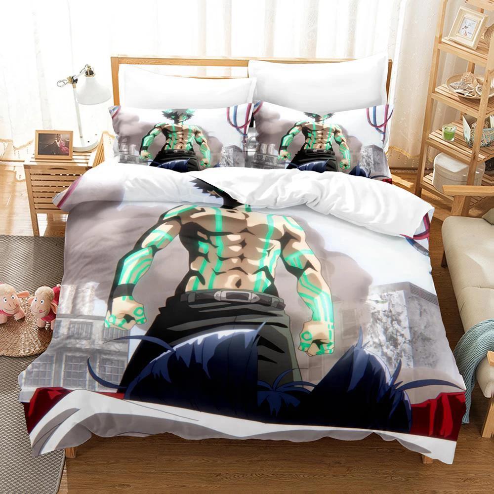 3D Print Anime Adult Boys Bedding Set Single Double Queen King Size Duvet Cover Bedroom Decor Quilt Cover Pillowcase