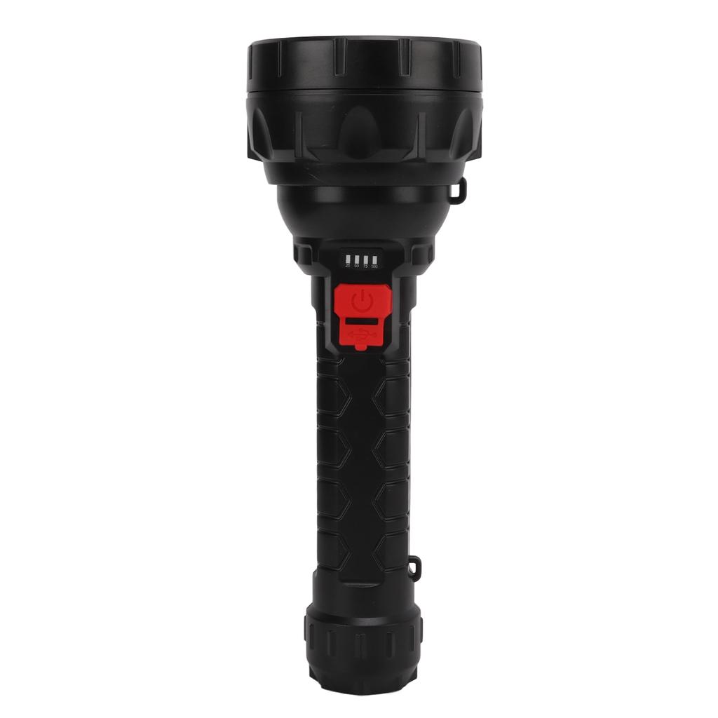 Outdoor Waterproof LED Flashlight USB Rechargeable 5 Modes Zoom Torch with 500LM Highlight for Camping Hiking