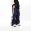 Amerikanische Drei-Streifen-Fallschirmjägerhose Herren Sommer Trendmarke gestreift gerade lässige Hose High Street Retro Falten weiter Bein lang