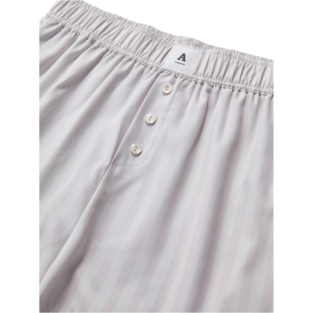 Women's Casual Comfort High-Waisted Loose Striped Shorts