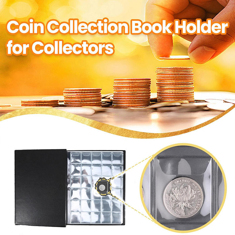 480 Kieszeni Kolekcja Monet Materiały Uchwyt Książka Dla Kolekcjonerów Przenośny Dolar Penny Monety Pudełko do Przechowywania Etui Album