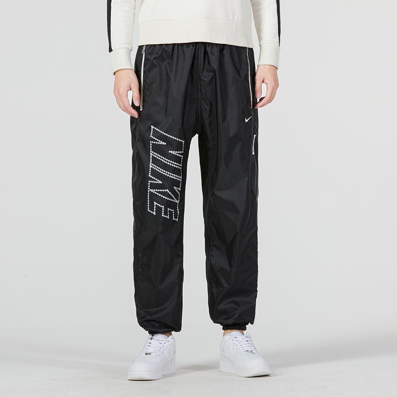 Nike Casual Elastic Waist Sports Pants Men Bottoms Black DQ6189-010