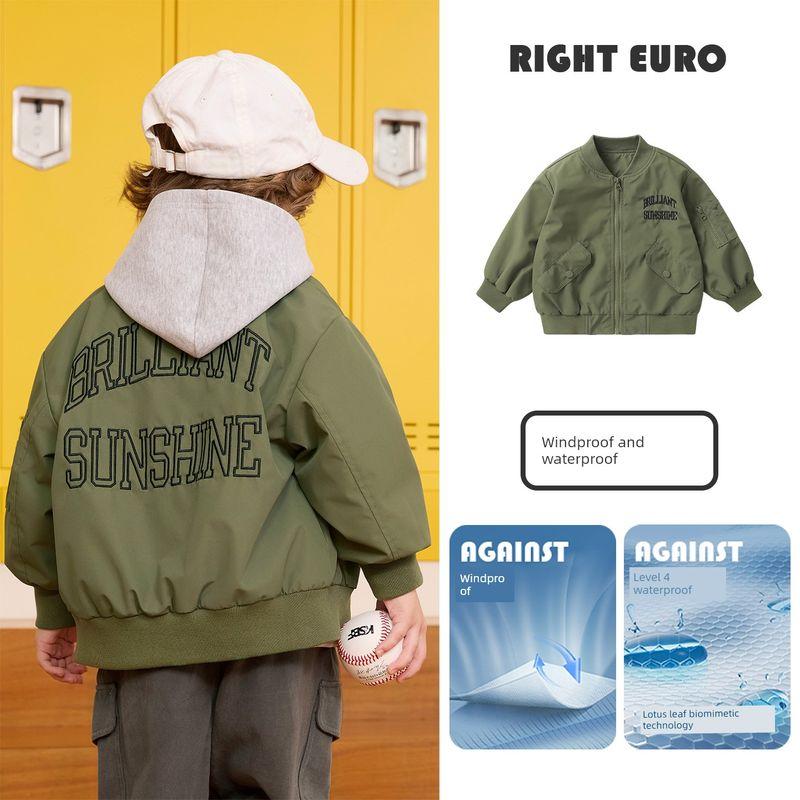 Boys' Baseball Collar Jacket Baby Spring and Autumn Clothing 2026 New Spring and Autumn Style Children's Wear Toddler Children's Top Trendy