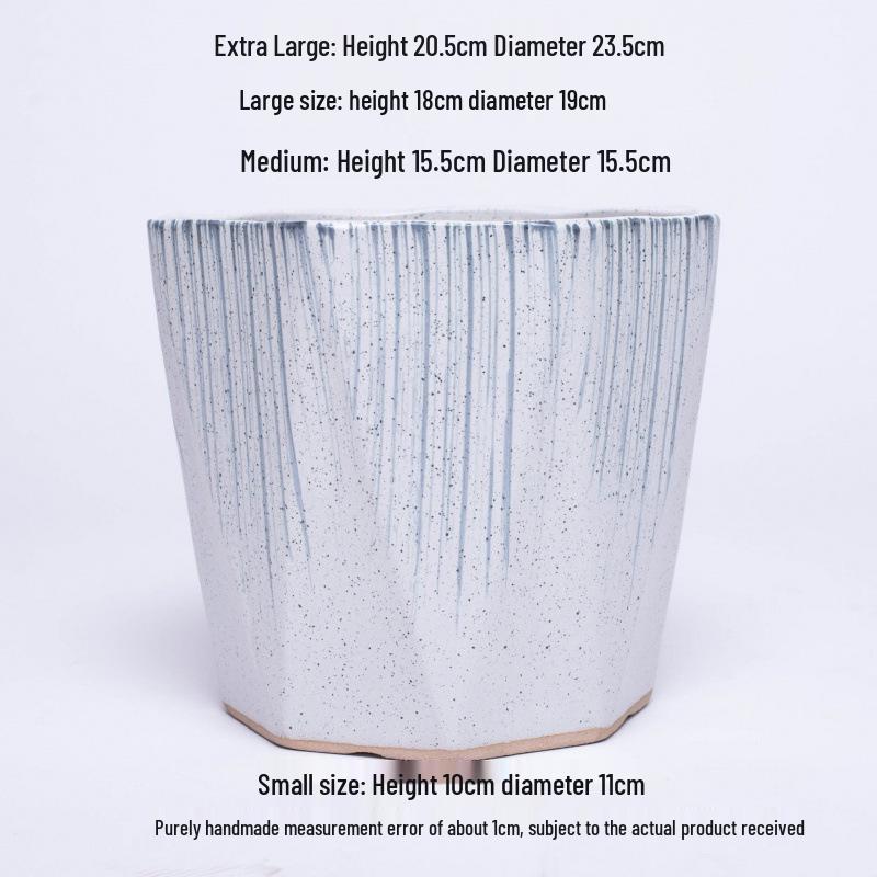 Extra Large Ceramic Flower Pot with Wheels, Ideal for Money Tree & Bird of Paradise