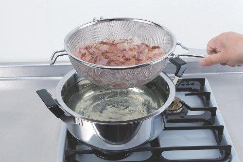 Three Snow Pro Strainer 35cm Stainless Steel Hand Colander Drainer Commercial Use Made In Japan Three Snow Shinetsu Works 10006 18-8 Tsubame-Sanjo