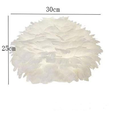 Nordic Feather Lampshade: Bedside, Table, Pendant, and Floor Lamp Options