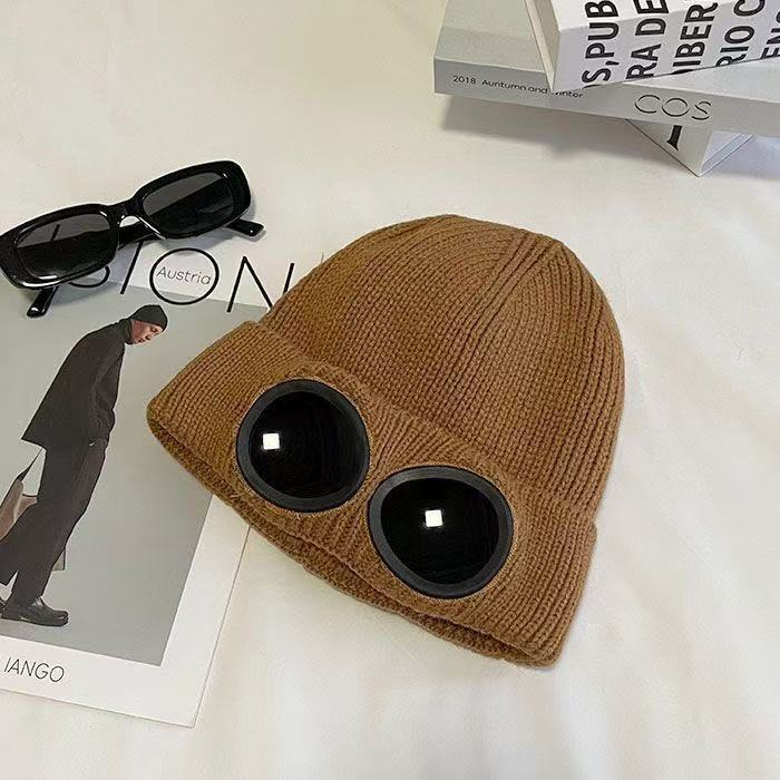 Dix bonnets tricotés en bambou, nouvelles lunettes de soleil automne et hiver pour hommes et femmes, bonnets tricotés résistants au froid et chauds, bonnets froids mode pour le ski et le vélo