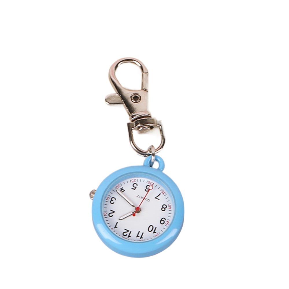 Luminous LED Electronic Hanging Watch Waterproof Keychain Watch Portable Pocket Watch  School
