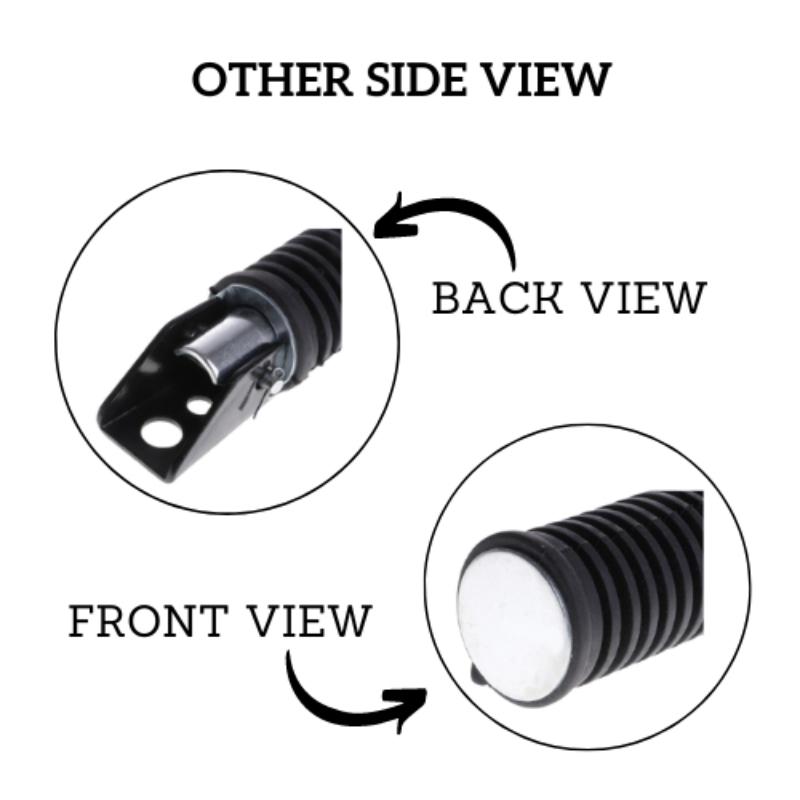 1 Pair Motorcycles Rear Footrests Thick Folded Bubber Rear Footrests Motorbike Parts Accessories